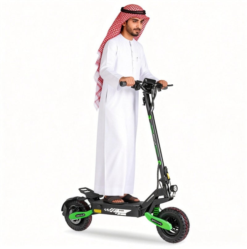Electric Scooter GT06, 55Km/H Max Speed and max Range 65Km, 1200W Motor, Dual Suspension, Anti-Skid TCS 150Kg Max Load, Foldable - Image 1